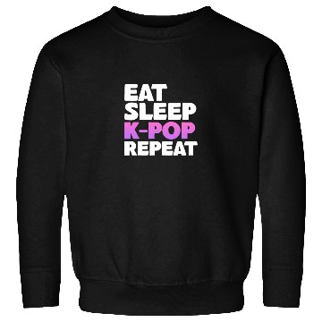 Discover Eat Sleep K-Pop Repeat Sweatshirts