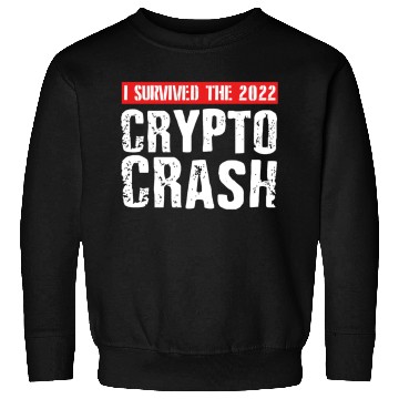 Discover I SURVIVED THE 2022 CRYPTO CRASH RETRO Sweatshirts