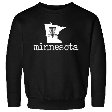 Discover State of Minnesota Disc Golf Sweatshirts Golfer Golfing