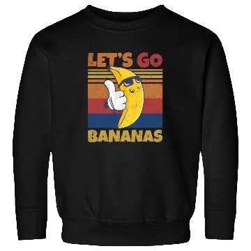 Discover Retro Let's Bananas Funny Cool Banana Sweatshirts