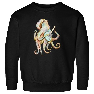 Discover POLAH the axe wielding Octopus on Aqua Sweatshirts