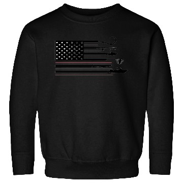 Discover American Flag and Fishing Combined Sweatshirts