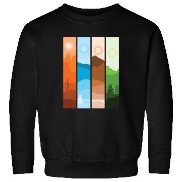 Discover Artistic Nature Wilderness Mountain Landscape Sweatshirts