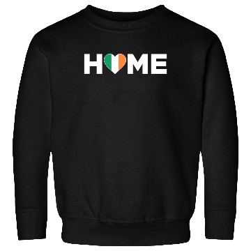 Discover Ireland Home Country Irish Flag Ireland Heart Sweatshirts