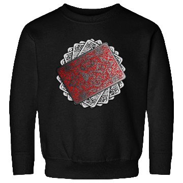 Discover Red Playing Card Deck Sweatshirts