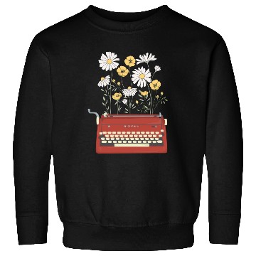 Discover Wild Flower Type Writer Sweatshirts