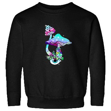 Discover Magic Mushrooms Eye Psychedelic Art Sweatshirts