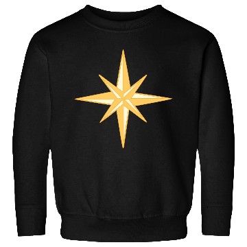 Discover Nautical star. Compass rose, cardinal directions Sweatshirts