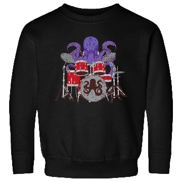 Discover Octopus Drumming Sweatshirts Cute Sea Drummer Lover Gift