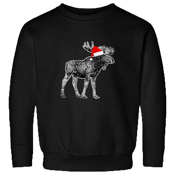 Discover Moose Santa Christmas Canada Alaska Sweatshirts