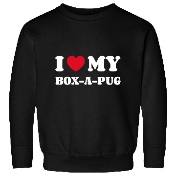 Discover I Love My Box-A-Pug Sweatshirts