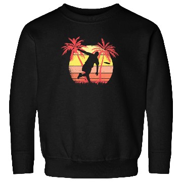 Discover Frisbee Throw Ultimate Disc Golf Summer Sunset Sweatshirts