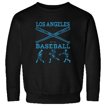 Discover Los Angeles Baseball est 1961 Blue Sweatshirts