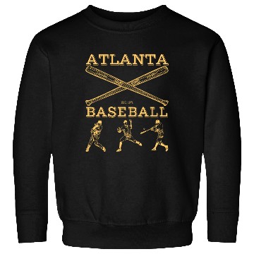 Discover Vintage Atlanta Baseball est 01 Sweatshirts