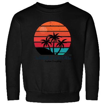 Discover Loud & Local Sunset Beach Summer Designs Sweatshirts