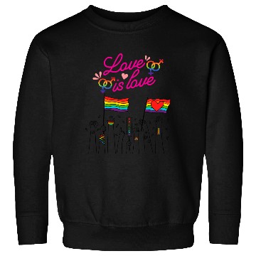 Discover pride colors flag love is love Sweatshirts