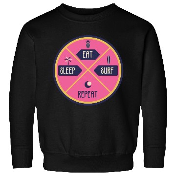 Discover Eat sleep surf Sweatshirts