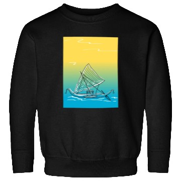Discover sailing canoe Sweatshirts