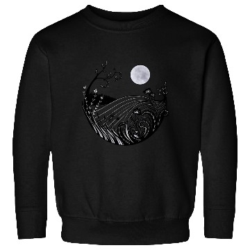 Discover Full moon landscape Sweatshirts