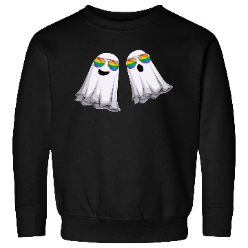 Discover Funny Ghosts LGBT Rainbow Gay Pride Sweatshirts
