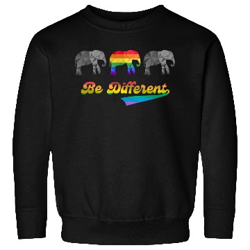 Discover Elephant LGBTQ Pride Rainbow Flag Different Sweatshirts