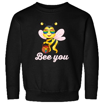 Discover Cute Bee LGBT Gay Lesbian Pride Rainbow Honey Sweatshirts