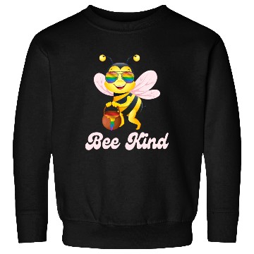 Discover Bee LGBTQ Pride Rainbow Flag Kindness Sweatshirts