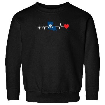 Discover Louisiana Heartbeat Gift Sweatshirts