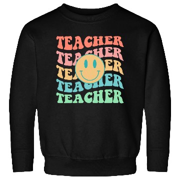 Discover Retro Teacher Inspirational Colorful Elementary Sweatshirts