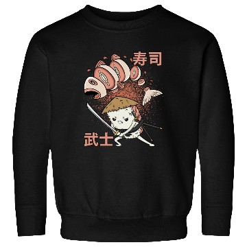 Discover Funny Retro Sushi Samurai Sushi Warrior Ninja Move Sweatshirts