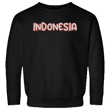 Discover text indonesia red and white color isolated 3d Sweatshirts