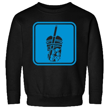Discover Button sign bubble tea Sweatshirts