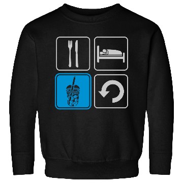 Discover Boba Tea Repeat daily Sweatshirts