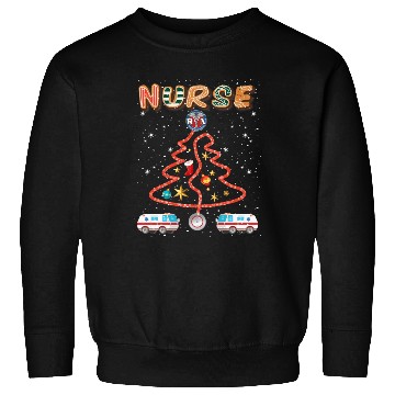 Discover Stethosope Christmas Pine Tree Registered Nurse Sweatshirts