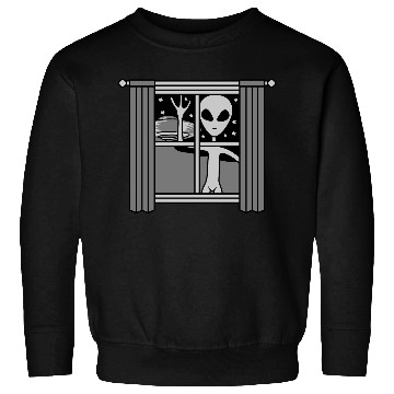 Discover window ufo alien night Sweatshirts