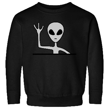 Discover Gray male alien waving Sweatshirts