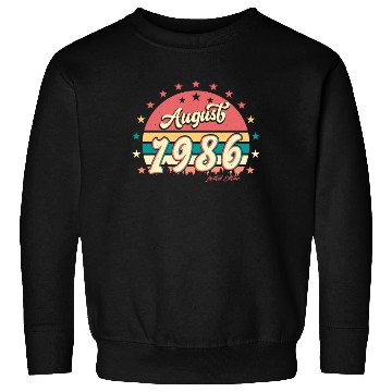 Discover Birthday Greeting 1986 August Sweatshirts
