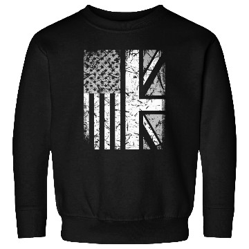 Discover American Flag British Flag US UK Stars Stripes Sweatshirts