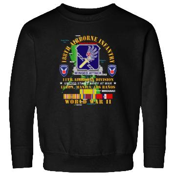 Discover Army 188th Airborne Infantry The Philippines WWII Sweatshirts
