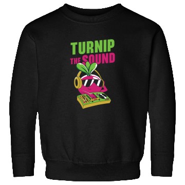 Discover Music Turnip Party Music Lover Vegetable Sweatshirts