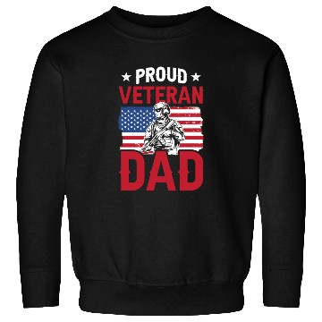 Discover Proud Veteran Dad Father Father's Day Daddy Sweatshirts