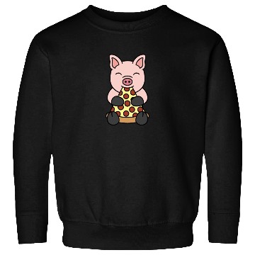 Discover Mini Pig Pizza Lover Sweatshirts