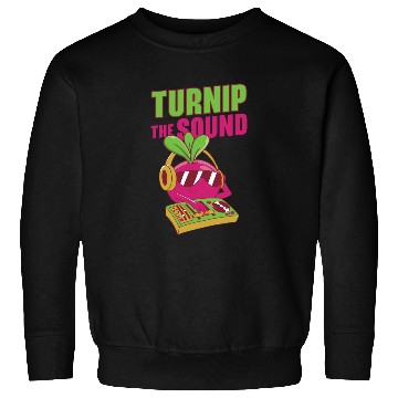 Discover Music Turnip Party Music Lover Vegetable Sweatshirts