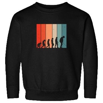 Discover Human Evolution Golf Vintage Golf Player Golfing Sweatshirts