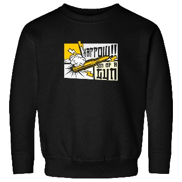 Discover Kappow Bullets Gun Explosion Big bang Aesthetic Sweatshirts