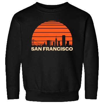 Discover Retro San Francisco California Skyline Sweatshirts