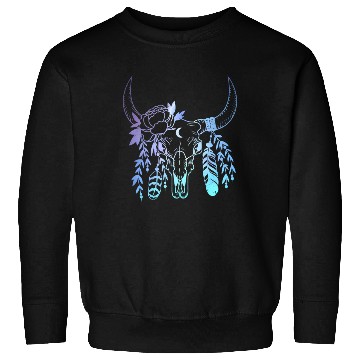 Discover Longhorn Flowers Western Girls Women Sweatshirts