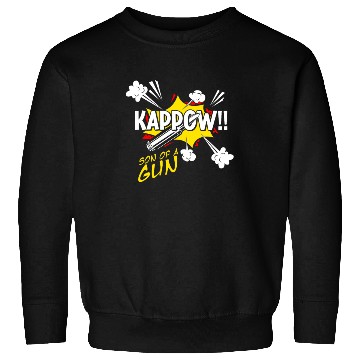 Discover Kappow Bullets Gun Explosion Big bang Aesthetic Sweatshirts