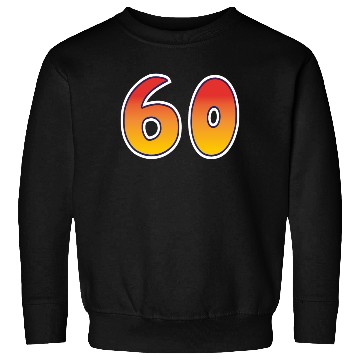 Discover Number 60 Red - Orange Design Sweatshirts