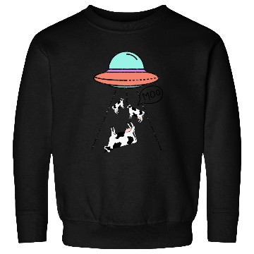 Discover UFO Cow Alien art lover Sweatshirts
